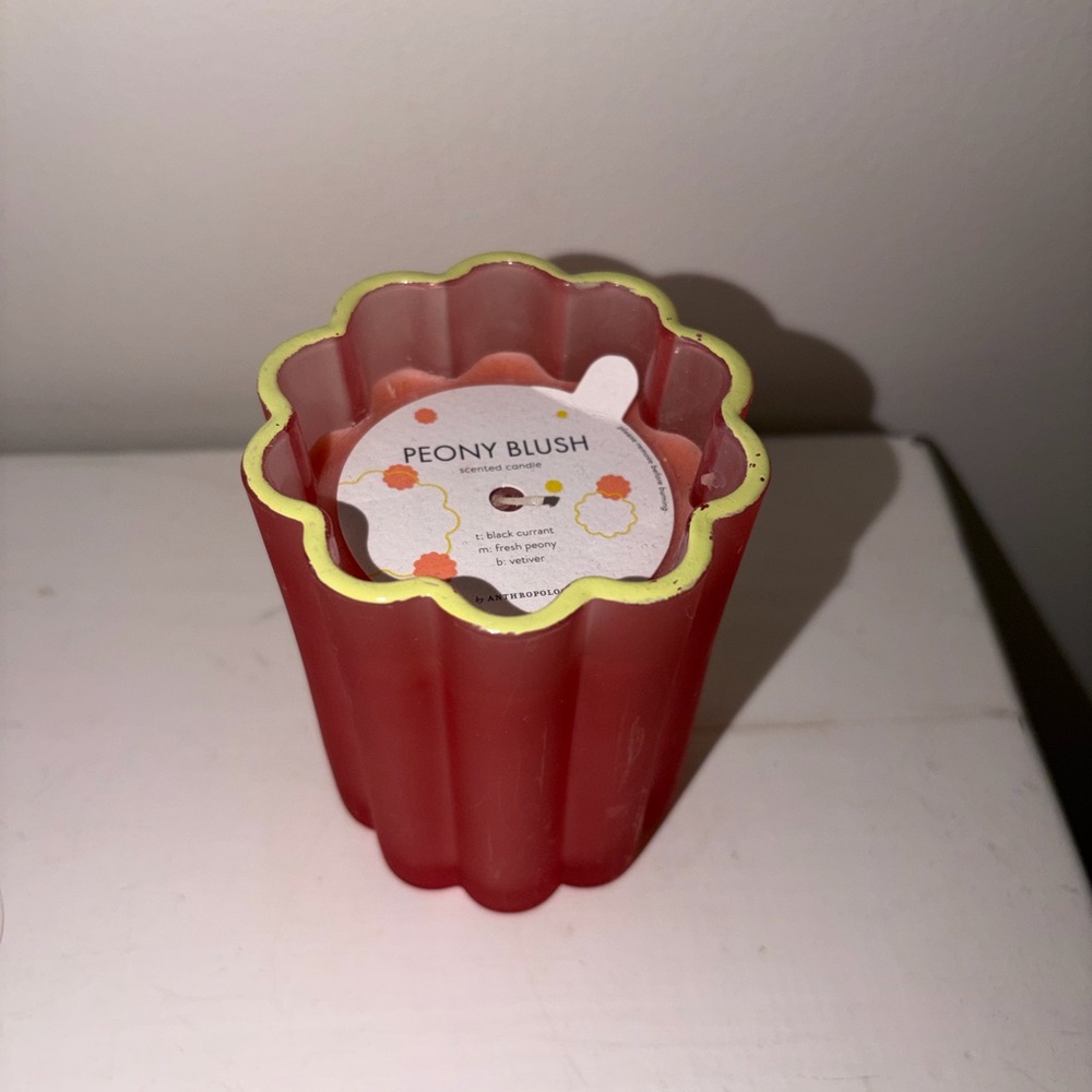 Anthropologie Peony Blush Scented Candle